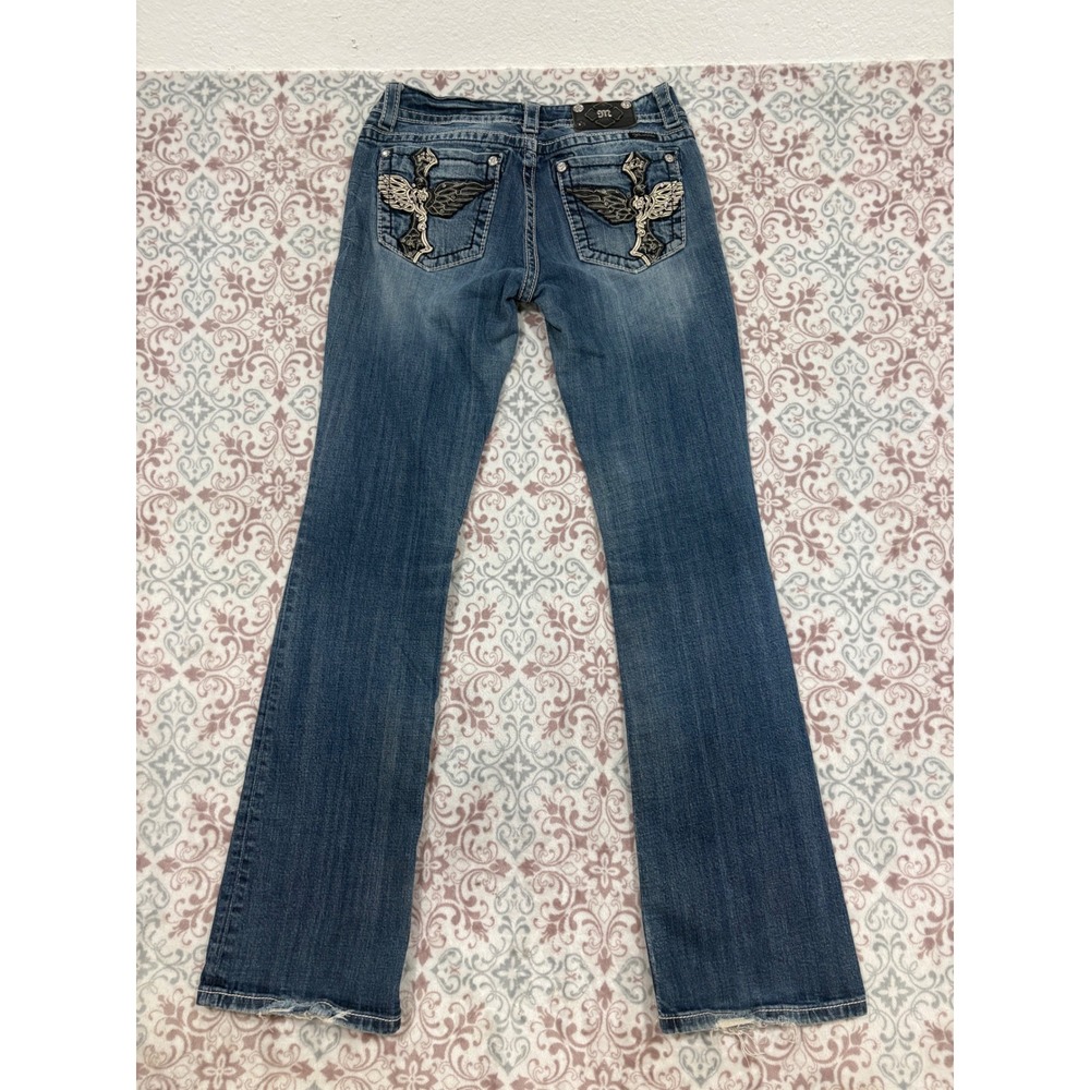 Miss Me Bootcut Jeans JP5742B2 Medium Wash Embellished Denim 30
